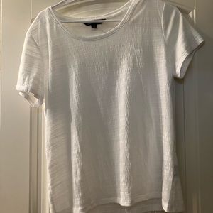 Simply Vera Verawang Modern Tee Size Medium White Blouse